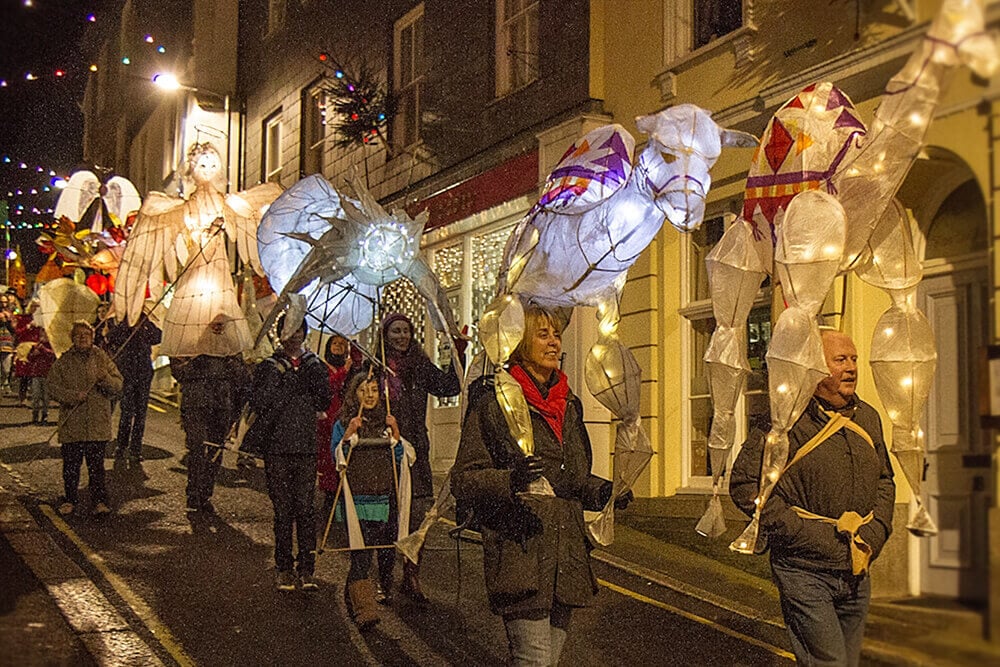 Cornwall Christmas events near our holiday cottages: Liskeard Lights Up