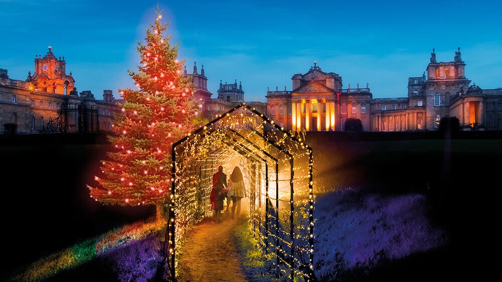 best Christmas light displays in the UK: Illuminated Christmas Trail, Blenheim Palace
