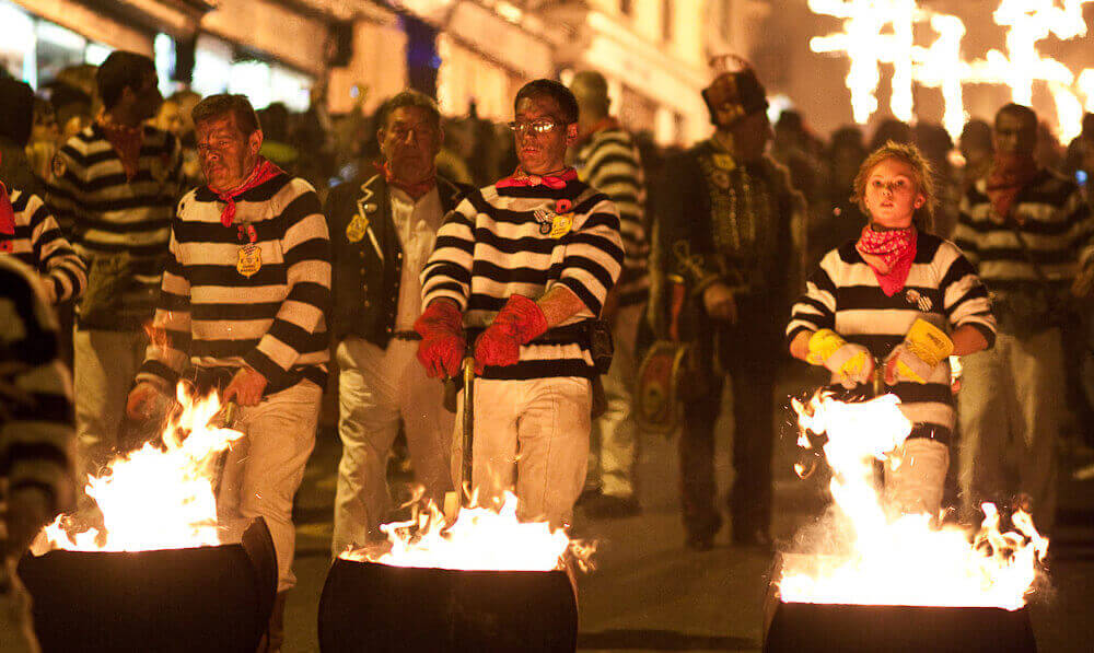 Quirky events and festivals in Kent and Sussex: Lewes bonfire night