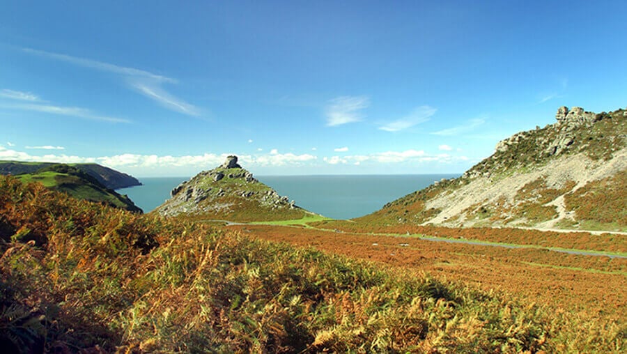 great Somerset novelists: Valley of the Rocks