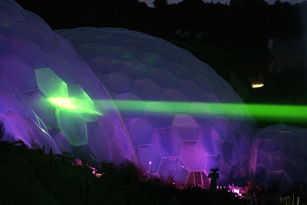 Cornwall Christmas events near our holiday cottages: Festival of Light and Sound at The Eden Project