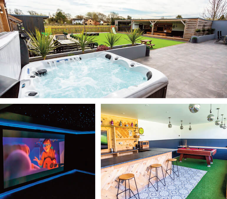 holiday cottages with hot tubs; Staycation Holidays, Wood View Barn, Iron Acton, Bristol