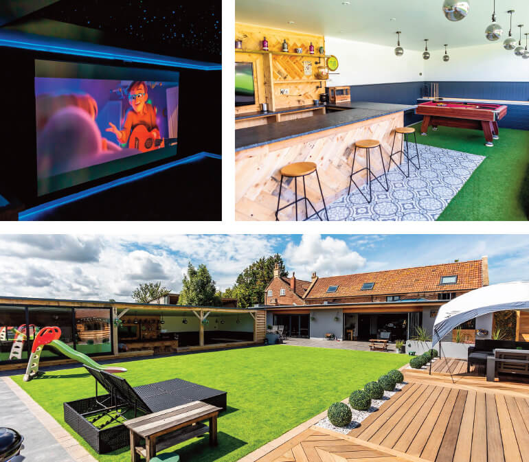 Party Houses; Staycation Holidays, Wood View Barn, Iron Acton, Gloucestershire