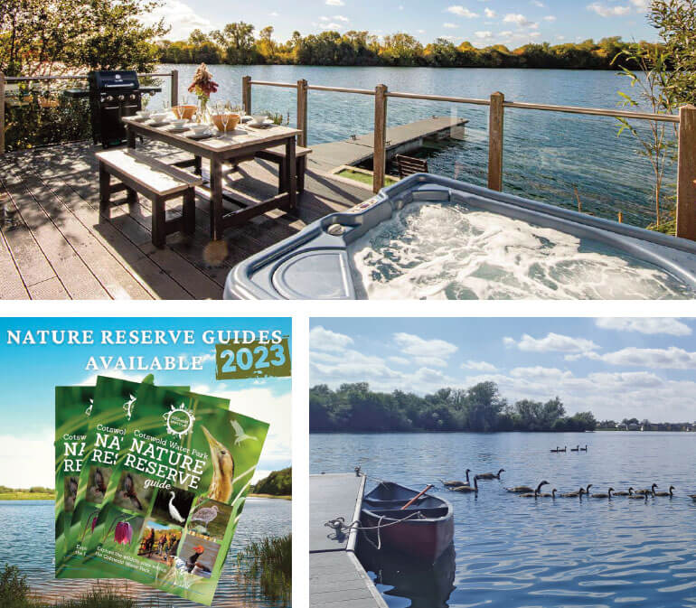 Nature holiday cottages: Cotswold Water Park Lodges
