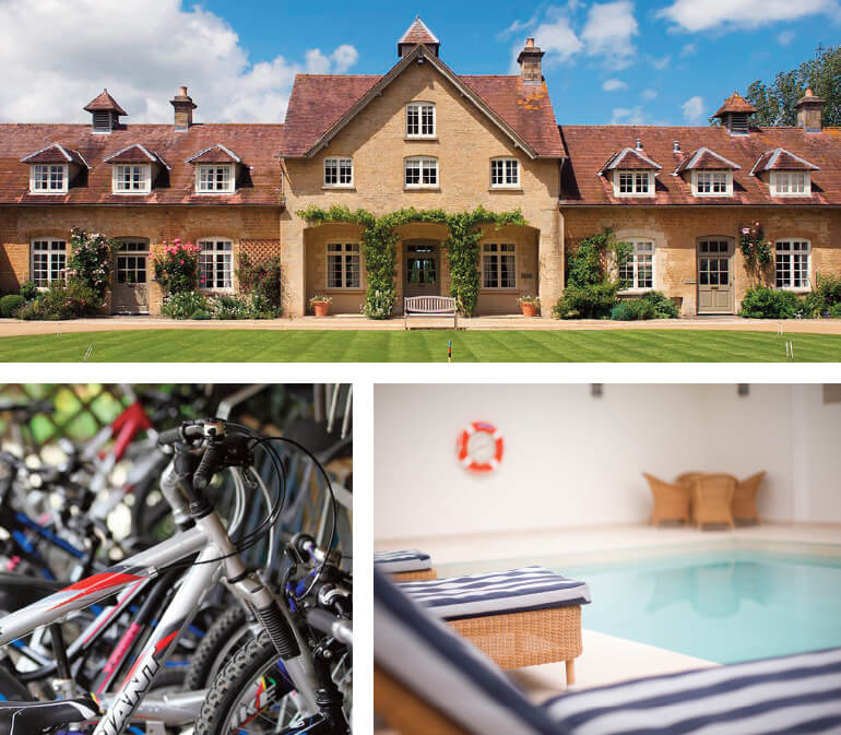 Bike Week holiday cottages for cycling: Staycation Holidays, Bruern Cottages, Cotswolds