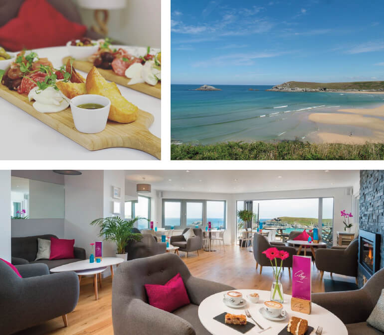 Dog friendly Cornwall beach cafés: Staycation Holidays, C-Bay Cafe, Crantock Beach, North Cornwall