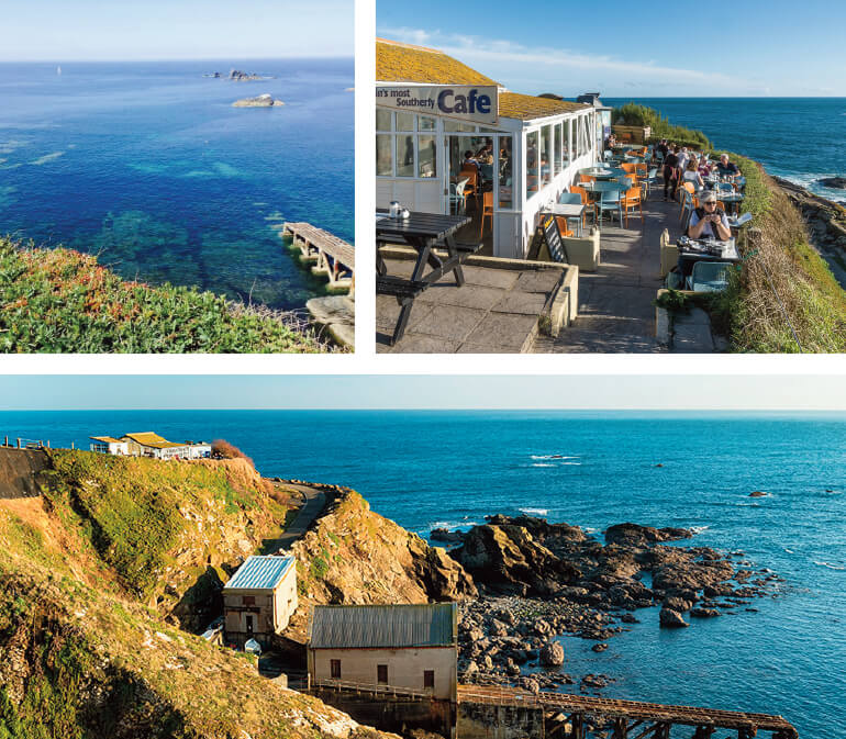 Dog friendly Cornwall beach cafés: Staycation Holidays, Polpeor Café, Lizard Point, Lizard Peninsula, West Cornwall