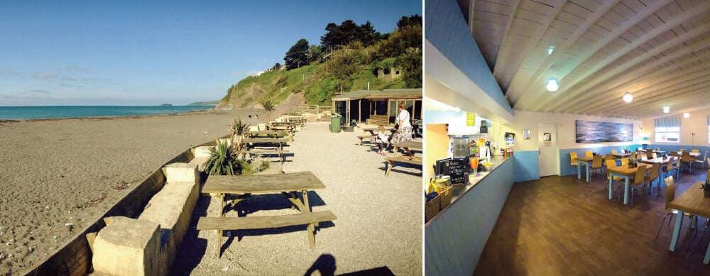 dog friendly beach cafés in Cornwall : Seaton Beach Cafe
