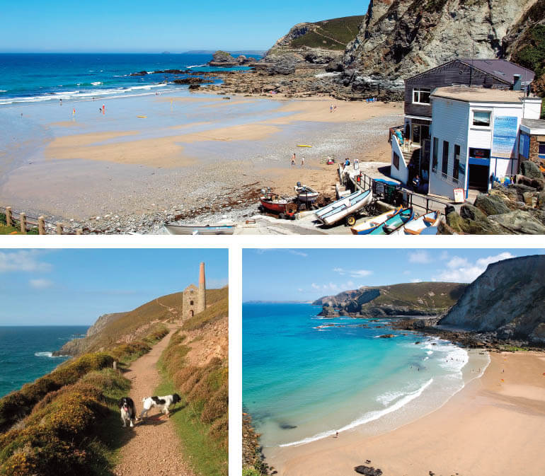 Dog-friendly Cornwall beaches: Staycation Holidays, Trevaunance Cove, St Agnes, north Cornwall