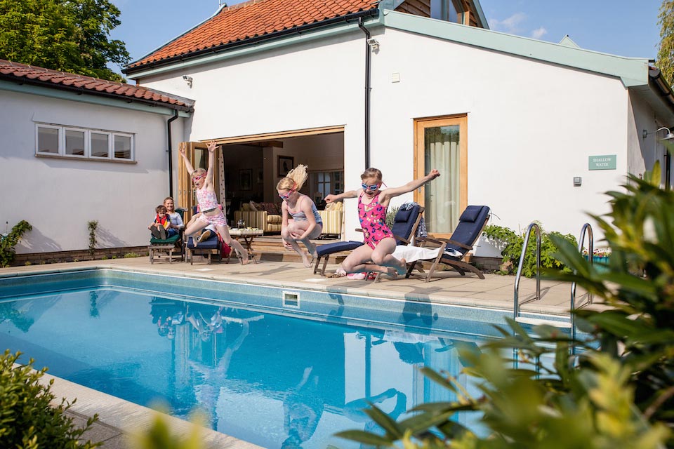 Happy New Year from Staycation Holidays: Vicarage House & Pool House outdoor pool