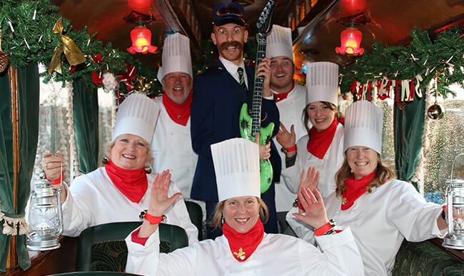 memorable Santa experiences in the UK: The Polar Express Tram Ride, Seaton, Devon